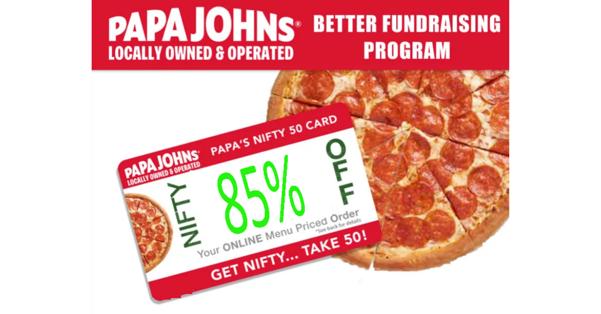 85% Discount Papa Johns Promo Code 2024